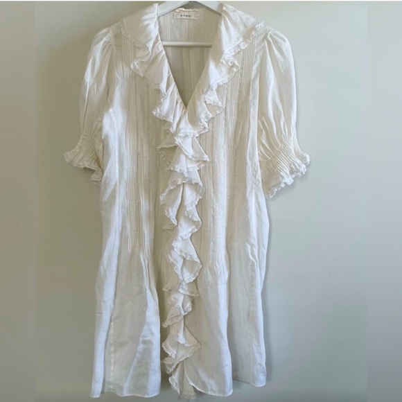 Doen Ivory Ruffle Dress - Picture 2 of 6